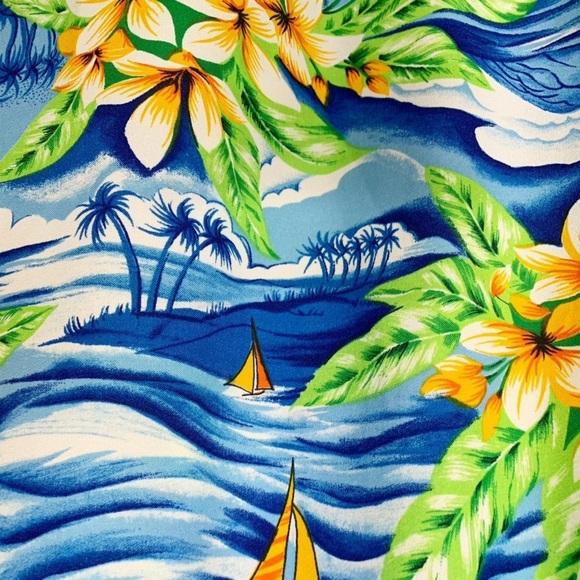 Hilo Hattie Short Sleeve Hawaiian Maxi Dress Size M/L - Picture 9 of 10